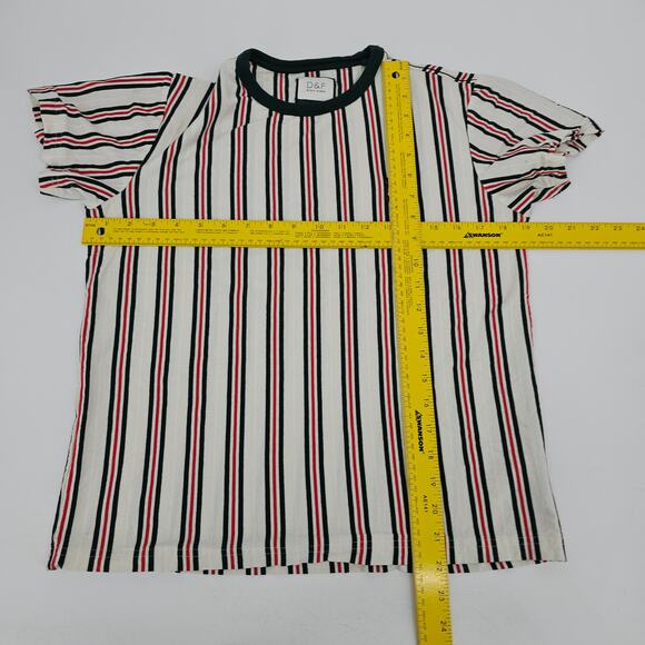 Denim & Flower D & F Rick Singh Striped Tiger crewneck t-shirt Men's S 3003 - Picture 8 of 9